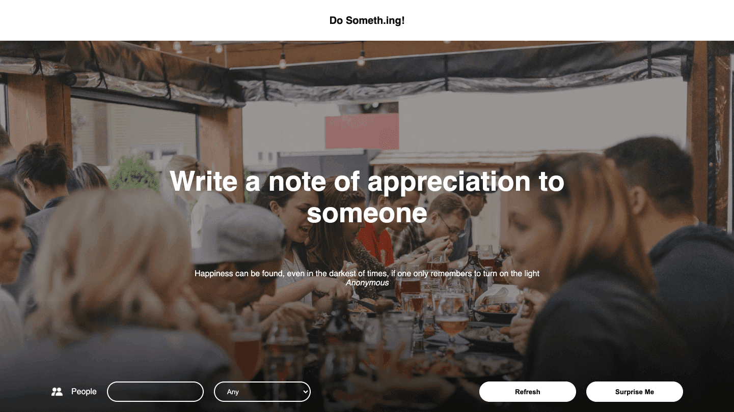 Do Someth.ing homepage